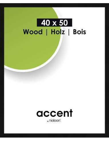Accent Wood 40x50 noir