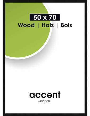 Accent Wood 50x70 noir