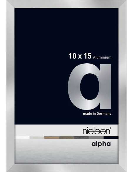 Alpha 10x15 argent poli