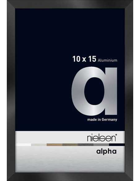 Alpha 10x15 noir anodisé
