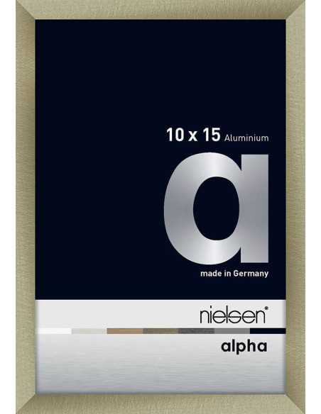 Alpha 10x15 acier brossé