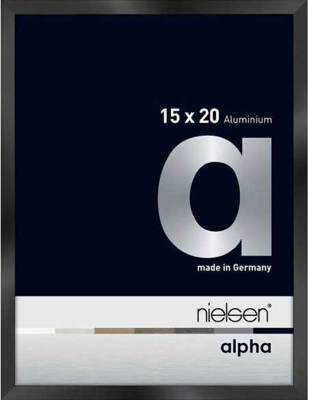 Alpha 15x20 noir anodisé
