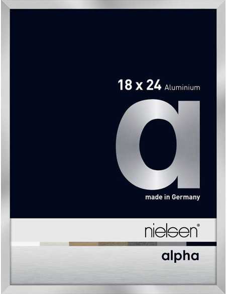 Alpha 18x24 argent poli