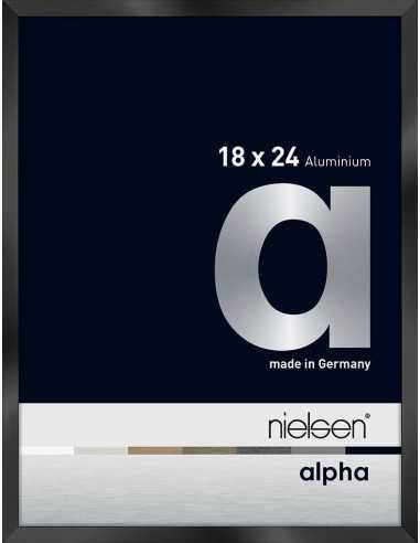 Alpha 18x24 noir anodisé