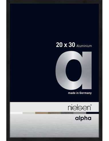 Alpha 20x30 noir anodisé mat