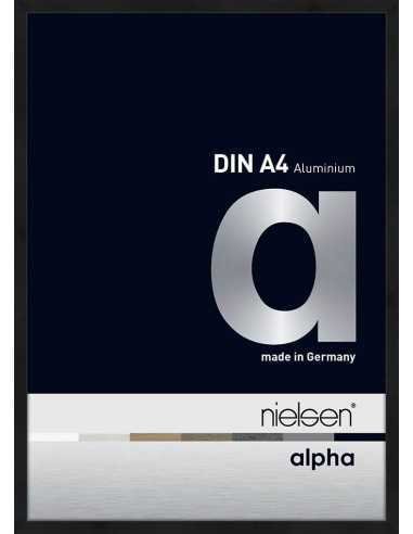 Alpha 21x29,7 noir anodisé mat