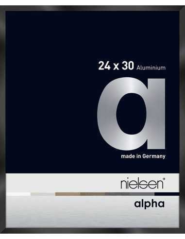 Alpha 24x30 noir anodisé