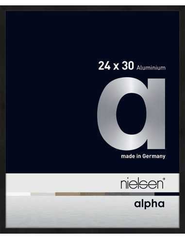 Alpha 24x30 noir anodisé mat