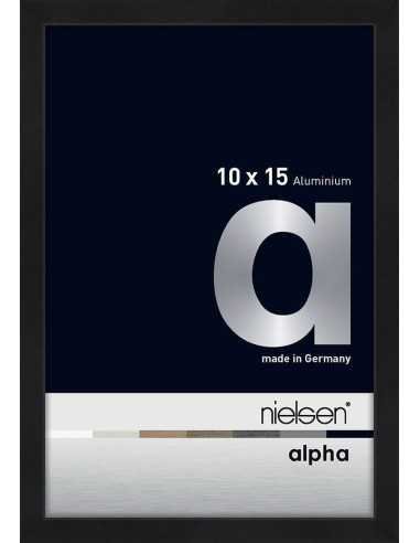Alpha 10x15 noir anodisé mat