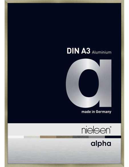 Alpha 29,7x42 acier brossé