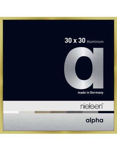 Alpha 30x30 or brossé