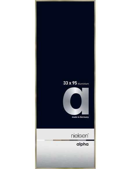 Alpha 33x95 acier brossé
