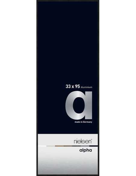 Alpha 33x95 noir anodisé mat