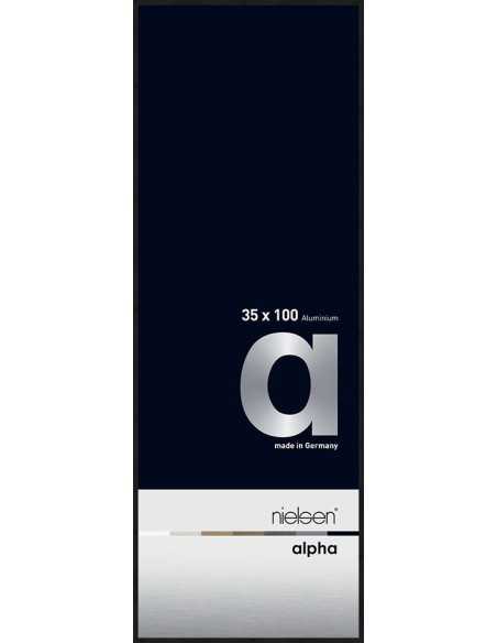 Alpha 35x100 noir anodisé mat