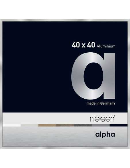 Alpha 40x40 argent poli