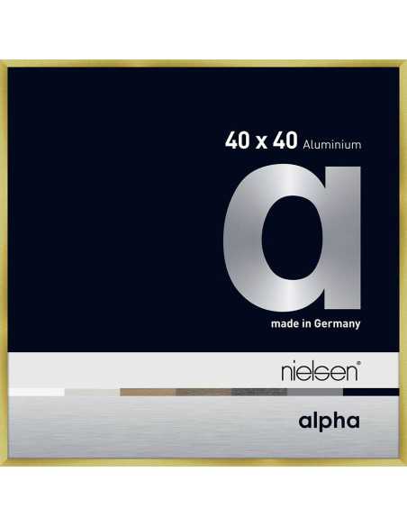 Alpha 40x40 or brossé