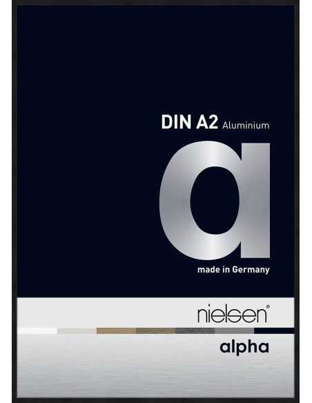 Alpha 42x59,4 noir anodisé mat