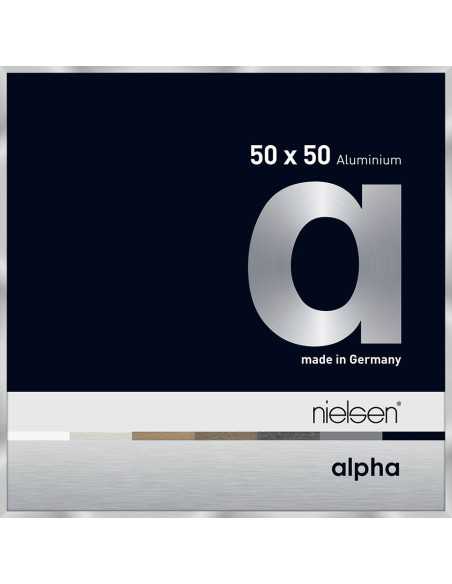 Alpha 50x50 argent poli