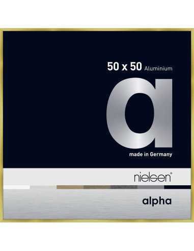 Alpha 50x50 or brossé