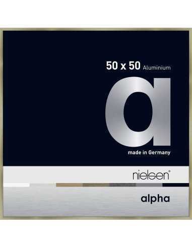 Alpha 50x50 acier brossé