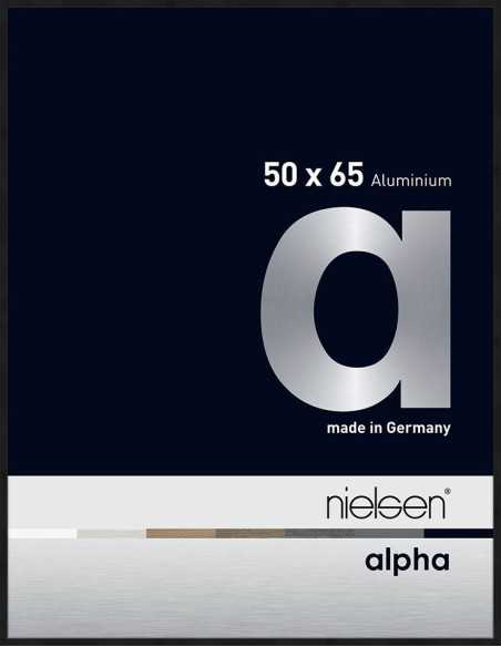 Alpha 50x65 noir anodisé mat