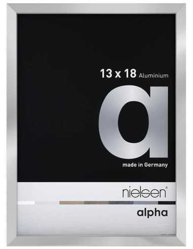 Alpha 13x18 argent poli