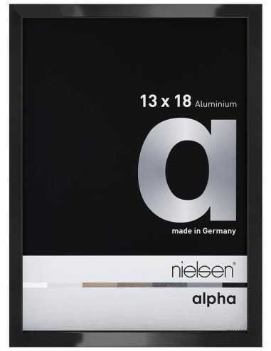 Alpha 13x18 noir anodisé