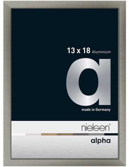 Alpha 13x18 acier brossé