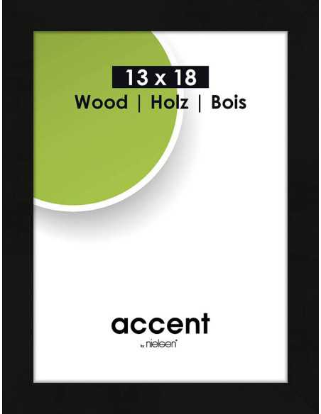 Accent Wood 13x18 noir