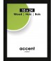 Accent Wood 18x24 noir