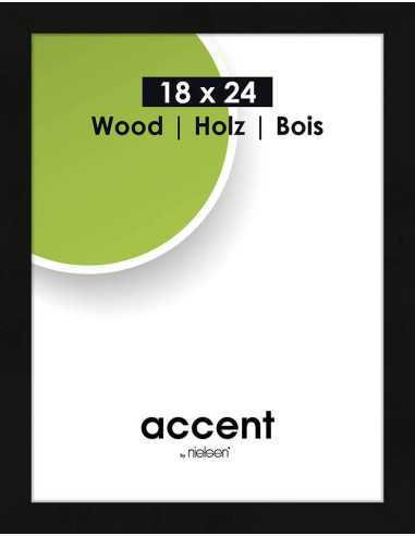Accent Wood 18x24 noir