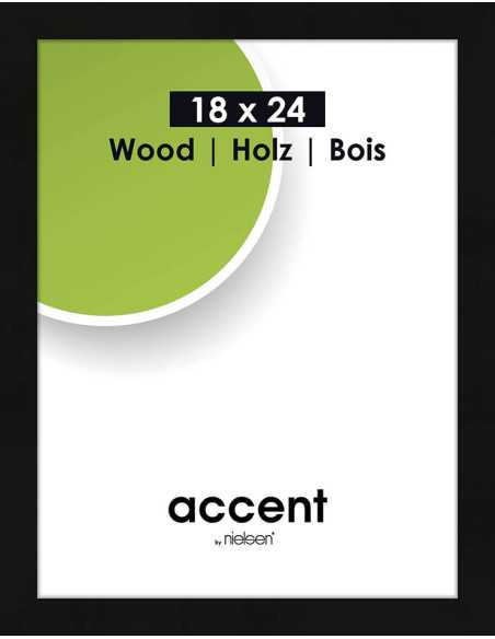Accent Wood 18x24 noir