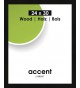Accent Wood 24x30 noir