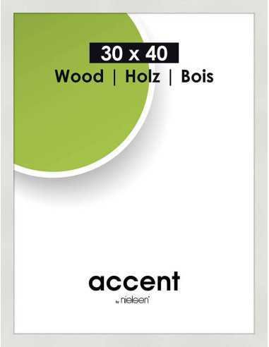 Accent Wood 30x40 blanc