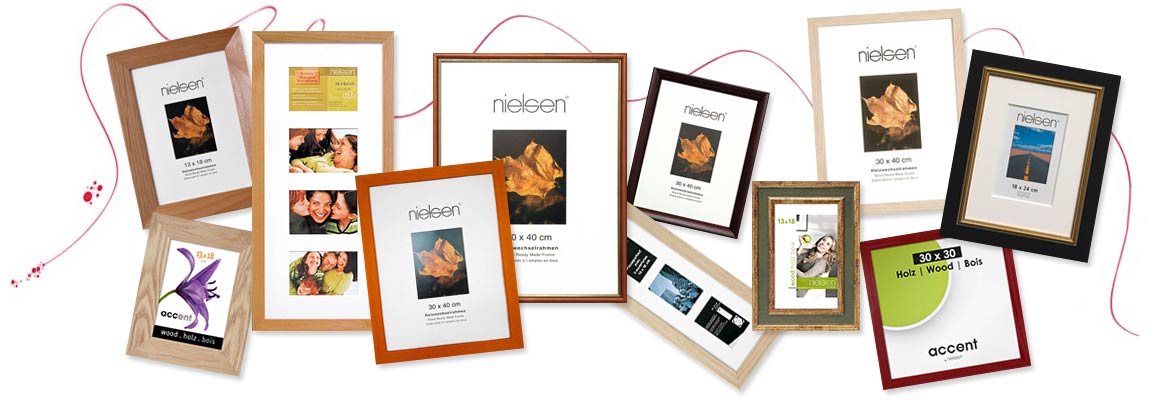Nielsen Cadre photo design en bois couleur Noir 20 x 20 cm - Achat & prix